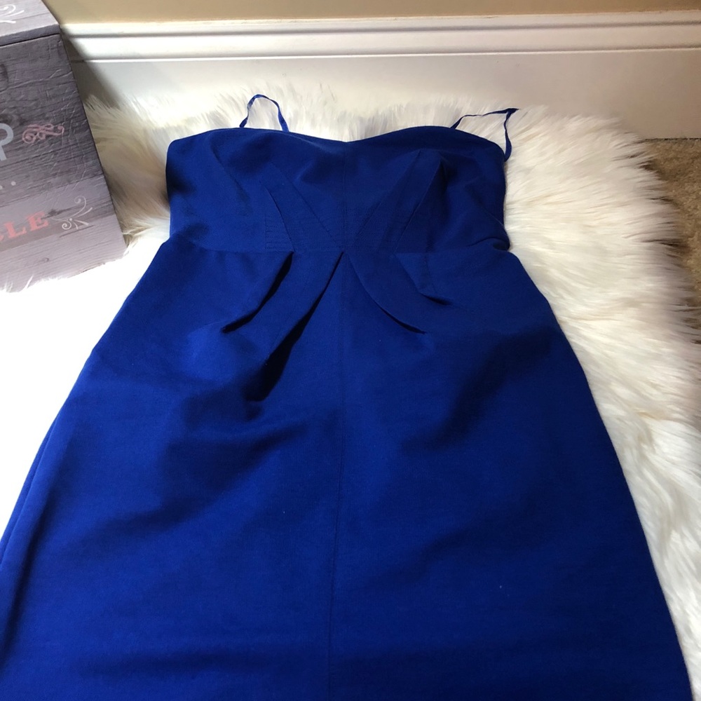 Royal blue Strapless dress